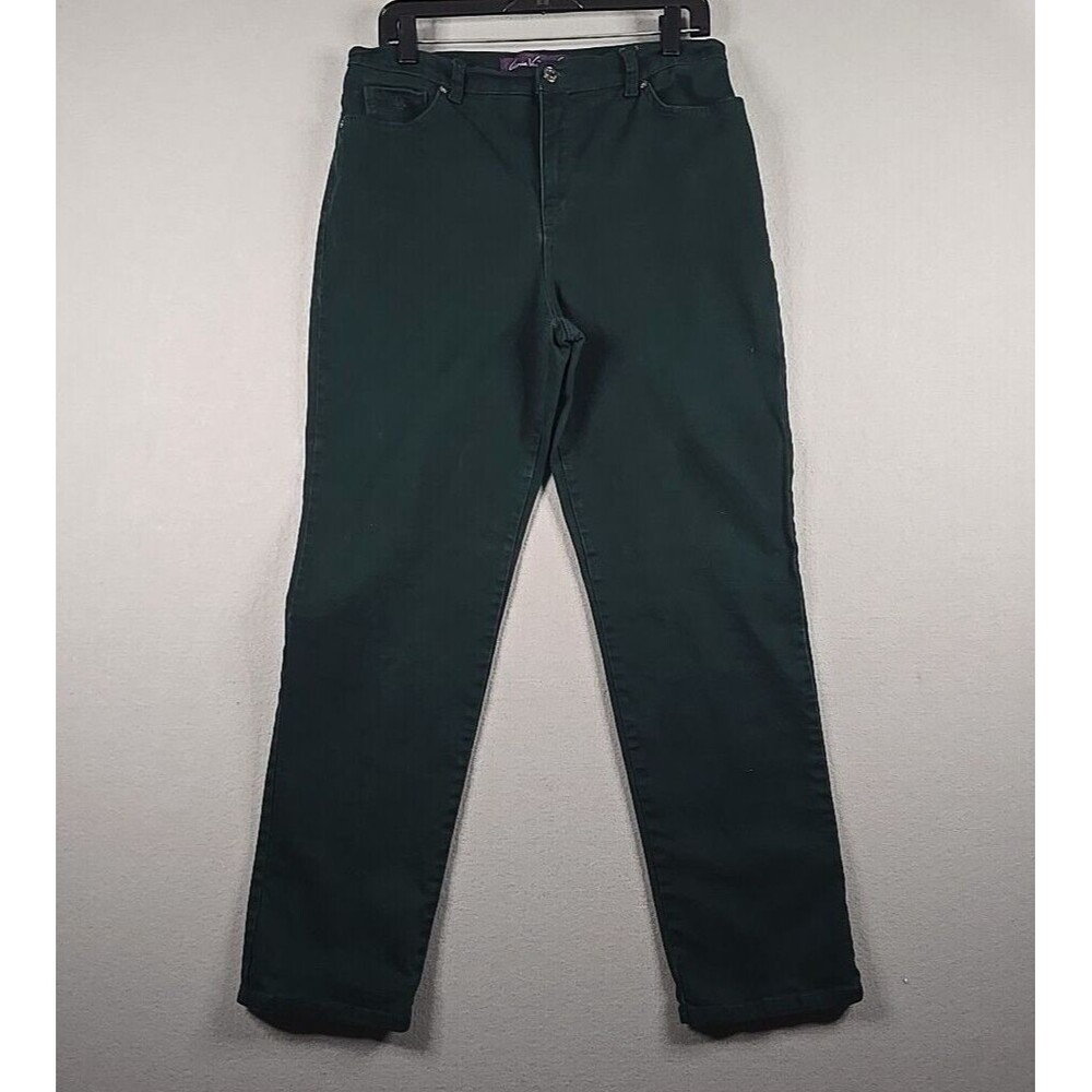 Gloria Vanderbilt Jeans Women's sz 12 Amanda Teal Blue Stretch